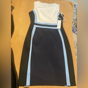 Women's Calvin Klein colorblock sleeveless sheath dress